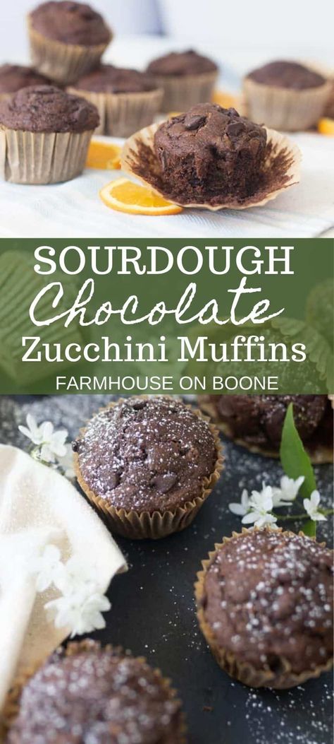 Sourdough Discard Chocolate Zucchini Bread, Sourdough Chocolate Zucchini Muffins, Sour Dough Zucchini Muffins, Zuchini Baking Sourdough, Sourdough Chocolate Zucchini Bread, Sourdough Zucchini Brownies, Sourdough Zucchini Banana Bread, Sourdough Muffins Healthy, Sourdough Discard Zucchini Muffins