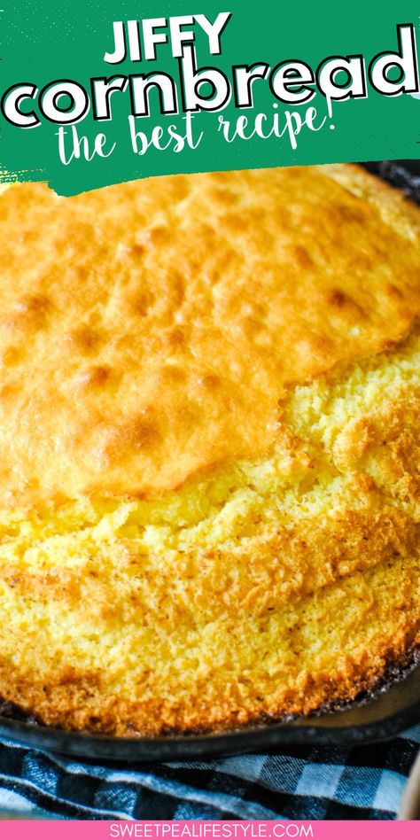 Try this classic Jiffy cornbread recipe with a delicious twist! Easy to make, this cornbread features added ingredients that enhance its flavor and texture. It’s perfect for any meal, whether as a side dish for a hearty stew or a base for cornbread dressing. Quick and satisfying, this recipe is a must-have for busy weeknights or festive gatherings. Enjoy a comforting taste of the South with this upgraded Jiffy cornbread! Cornbread Mix Hacks, Corn Bread Jiffy, Best Jiffy Cornbread Recipe, Recipe Cornbread, Pot Of Beans, Jiffy Cornbread Recipes, Leftover Cornbread, Moist Cornbread, Cornbread Salad