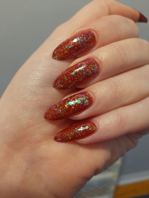 Christmas Red And Green, Holo Taco, Glitter Top, Nail Styles, Christmas Red, Ruby Red, Glitter Nails, Red Christmas, Layering