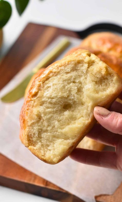 Yogurt Buns (3 Ingredients, Yeast-Free) - The Conscious Plant Kitchen Yogurt Bread Gluten Free, Yeast Substitute, Yogurt Buns, Yoghurt Bread, Sugar Free Bread, Conscious Plant Kitchen, Yeast Free Recipes, Yogurt Bread, Yeast Free Breads