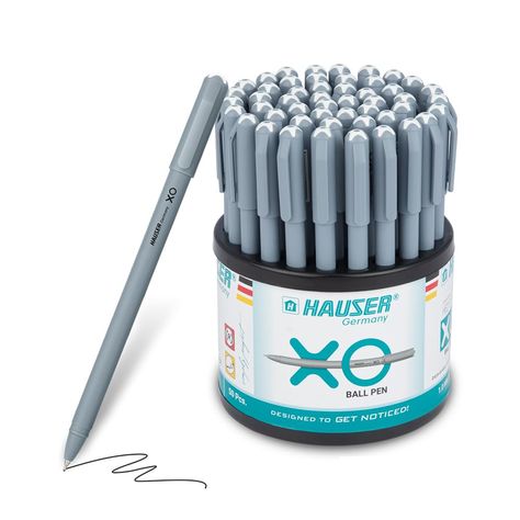 PRICES MAY VARY. RAPID DRY BLACK PENS BALLPOINT: The Hauser XO ballpoint pen is accessible with a bold 1.00 MM point, and it comes with quick-drying ink available in black to prevent smudging. It ensures a comfortable and remarkable writing experience, becoming perfect pens for school. RAPID DRY BLACK PENS BALLPOINT: The Hauser XO ballpoint pen is accessible with a bold 1.00 MM point, and it comes with quick-drying ink available in black to prevent smudging. It ensures a comfortable and remarkab Office Desk Essentials, Pens For School, Black Pens, Desk Essentials, Free Writing, Back To School Supplies, Ballpoint Pens, School Office, Ballpoint Pen