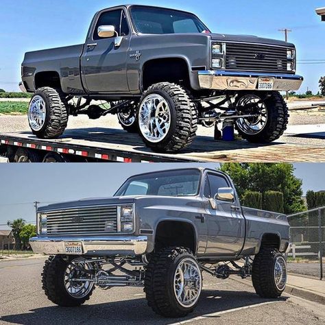 Chevrolet Old School Chevy Trucks, Chevy Square Body Trucks, Chevy Trucks Lifted, Square Body Chevy, Lifted Silverado, Chevy Vehicles, Chevy 4x4, Trucks Lifted, Chevy Trucks Silverado