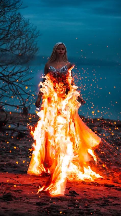 After Divorce Photoshoot, Picnic Party Decorations, Fire Goddess, Nature Projects, Fire Book, Artistic Pictures, Fire Photography, Female Reference, Photoshoot Themes