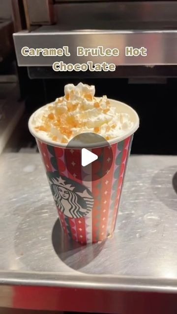 Mikey on Instagram: "Crème Brûlée Hot Chocolate 🤎Want the written recipe to show your barista? Link in bio ✨

#starbuckssecretmenupro #starbucks #starbuckssecretmenu #mystarbucksorder☕ #starbucksicedcoffee #starbucksrecipes #starbucksbarista #mystarbucksdrink #starbuckscoffee #starbucks☕️" Starbucks Holiday Drinks, Starbucks Barista, Starbucks Holiday, Starbucks Secret Menu, Starbucks Recipes, Starbucks Iced Coffee, Holiday Drinks, Starbucks Coffee, Hot Chocolate