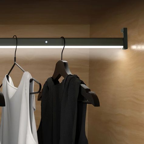 Led Wardrobe Light Smart Pir Infrared Body Motion Sensor Switch Light Dc12v For Checkroom Wardrobe Clothes Hanger Rod Support - Under Cabinet Lights - AliExpress Closet Cubby Ideas, Closet Cubbies, Cubby Ideas, Layer Shelf, Wardrobe Light, Body Motion, Wardrobe Lighting, Closet Rods, Cabinet Lights