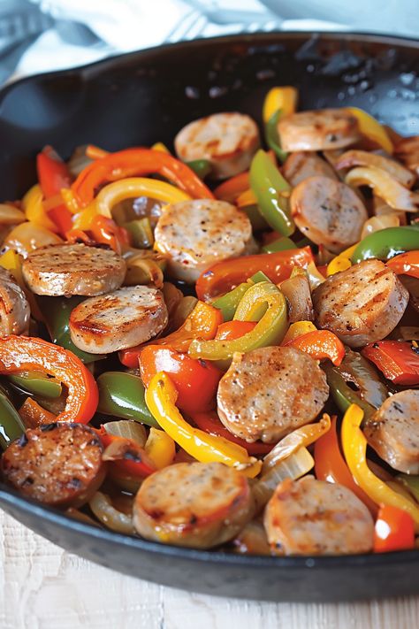 Easy Italian Sausage with Peppers and Onions Italian Sausage Peppers And Onions, Italian Sausage Peppers, The Best Keto Recipes, Sausage Peppers And Onions, Best Keto Recipes, Sausage Peppers, Low Carb Maven, Italian Sausage Recipes, Sausage And Peppers