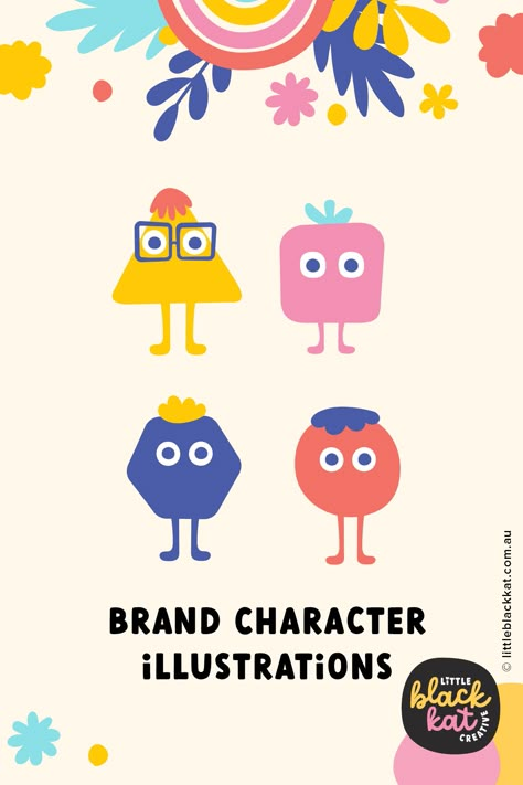 Colourful Brand Character illustrations