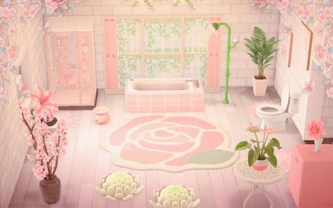 Pink Island, Fairy Theme, Ac New Leaf, Animal Crossing Guide, Animal Crossing Wild World, Qr Codes Animal Crossing, Animal Crossing Pocket Camp, My Bathroom, Pink Animals