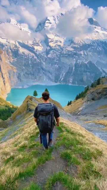 BEAUTIFUL DESTINATIONS on Instagram: "The best day with @silvan.schlegel via @samir.sparks. 😍🌿 Oeschinensee, or Oeschinen Lake, is a glorious body of water in Switzerland that's accessible by foot from Kandersteg within 1.5 hours. In the summer, visitors can enjoy swimming in the lake, taking boat rides on its pristine water, or just enjoy the natural scenery. 🇨🇭 How incredible is this view? ✨ 📽 @silvan.schlegel & @samir.sparks 📍 Oeschinen Lake, Switzerland 🎶 Howard Shore - One of the Dún Adventure Aesthetic, Switzerland Travel, Swiss Alps, Travel Videos, Yellowstone National Park, Yosemite National Park, Travel Bucket List, Travel Aesthetic, Beautiful Destinations