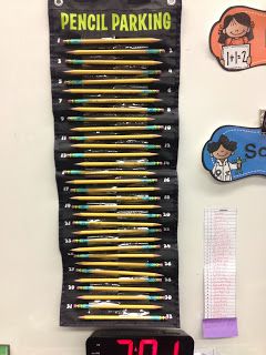 Pencil Station Classroom, Pencil Wars Classroom, Pencil System For Classroom, Pencil Storage Ideas Classroom, Pencil Parking Lot Classroom, Classroom Pencil Management, Pencil Management, Classroom Systems, Choir Classroom