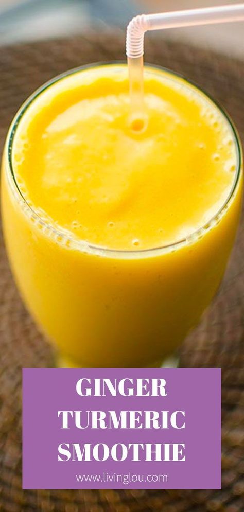 Turmeric Smoothie, Healthy Nutrition Plan, Turmeric Recipes, Ginger Water, Ginger Smoothie, Natural Colon Cleanse, Ginger Turmeric, Mango Smoothie, Turmeric Root