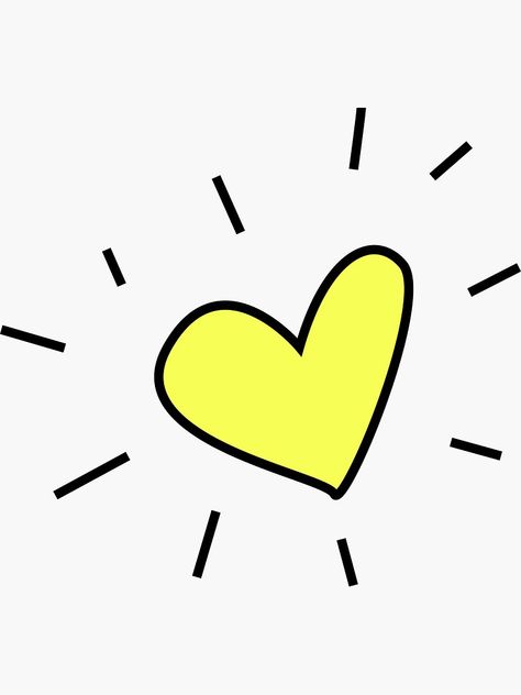 Yellow Heart Icon, Heart Aesthetic Icon, Yellow Heart Wallpaper, Radiating Heart, Heart Aesthetic, Aesthetic Yellow, Heart Icon, Yellow Heart, Wordpress Theme Design