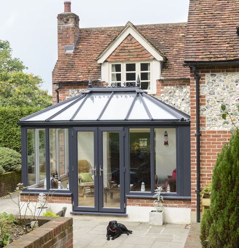 Edwardian Conservatories - Edwardian conservatory range | Anglian Home Conservatory Roof Insulation, Edwardian Conservatory, Conservatory Home, Modern Conservatory, Conservatory Interior, Conservatory Decor, Conservatory Design, Victorian Exterior, Indoor Spa