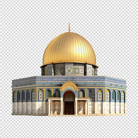 PSD dome of rock mosque isolated on tran... | Premium Psd #Freepik #psd #mosque #architecture #travel #city Mosque Graphic Design, High Performance Boat, Dome Of The Rock, Mosque Architecture, Travel City, Model House, Model House Plan, Paper Cut Art, 3d Paper