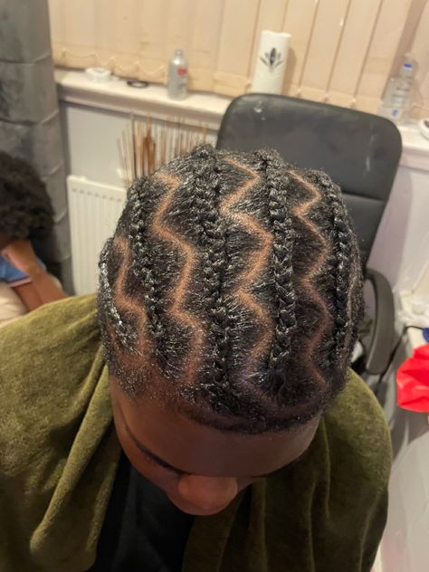 Straight Backs Men, Zig Zag Straight Back Braids, Men Straight Back Braids, Zig Zag Cornrows Braids, Mens Cornrows, Zig Zag Cornrows, Back Braids, Cornrows Men, Straight Backs