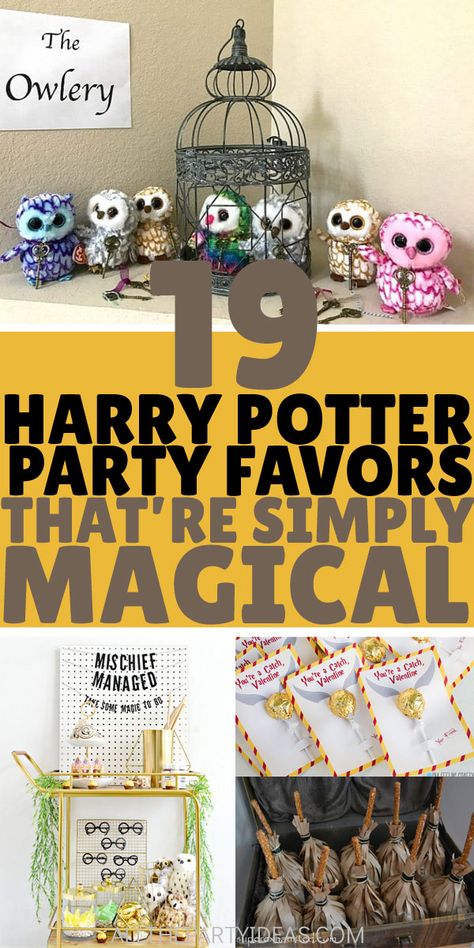 HARRY POTTER PARTY FAVORS and GOODIE BAG IDEAS on a budget for kid and teen birthdays for boys and girls, baby showers, weddings, Valentine’s Day, Christmas and more. Simple tutorials and how-tos for party game crafts and gifts for guests to take home. Wands, potions, cookies, candies, treats, bath bombs and more! Lots of free printables #harrypotter #harrypotterparty #partyfavors Harry Potter Theme Birthday Party, Harry Potter Favors, Harry Potter Shower, Harry Potter Party Favors, Goodie Bag Ideas, Game Crafts, Harry Potter Party Decorations, Harry Potter Theme Birthday, Cumpleaños Harry Potter