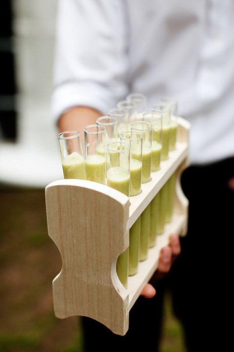 Ideas Para Catering, Test Tube Shots, Science Wedding, Jenny Kim, Melissa Sweet, Aqua Wedding, Science Party, Molecular Gastronomy, Refined Wedding