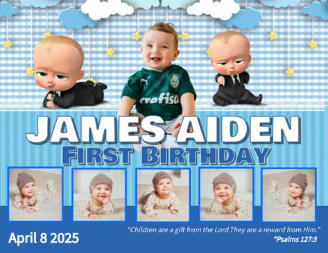 62+ Free Templates for 'The boss baby' Baby Boss Tarpaulin Layout, Ads Template, Baby Boss, Baby Boy First Birthday, Birthday Flyer, Baby Themes, Boss Baby, Birthday Template, Boy First Birthday