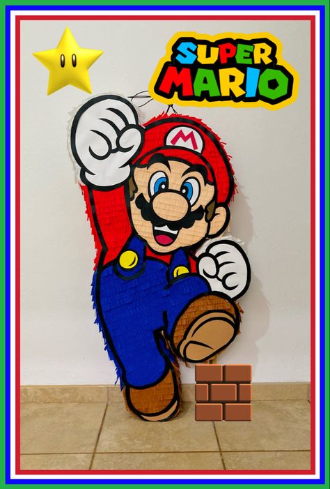 Mario Bros Pinata, Mario Halloween, Mario Cake, Mario Bros Birthday, City Games, Mario Party, 4th Birthday Parties, Mario Bros, 4th Birthday