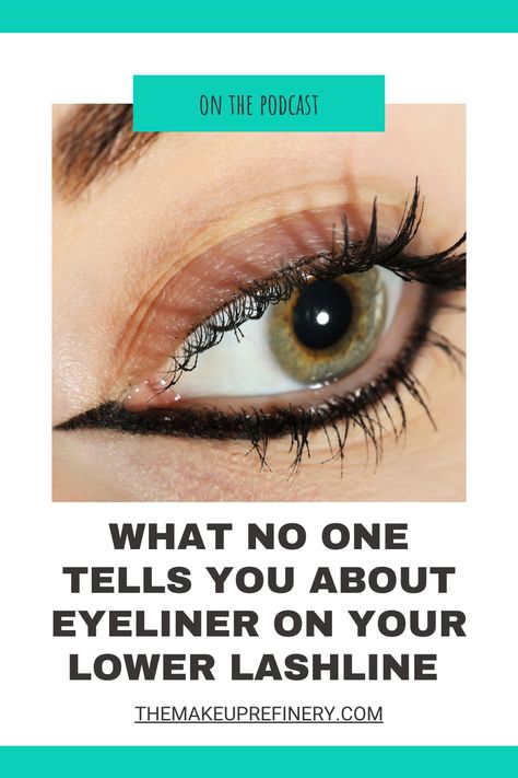 If you're still applying eyeliner on your lower eyelid, then read with me, my friend. I'm going to help you learn the most important illusion that is occurring because of this makeup look that might've been great the first time round in the 80s, but isn't really helping you anymore. Let's face it: the lower lashline eyeliner look isn't flattering, so learn how to apply your makeup without eyeliner on your lower lid, for a softer makeup and look and fell better and brighter. And younger! Eyeliner On Bottom Lid Only, Top Lid Eyeliner How To Do, Lower Lashline Eyeliner, How To Keep Eyeliner On Waterline, Lower Lash Line Eyeliner, Stardust Eyeliner Tattoo, Lower Eyelid Makeup, Lower Lid Eyeliner, Waterline Eyeliner Looks