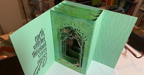 Becca Feeken Cards, Tunnel Cards, Box Cards Tutorial, Diy Pop Up Cards, Cards Tutorial, Tunnel Book, Tarjetas Pop Up, Diy Pop, Fancy Fold Card Tutorials