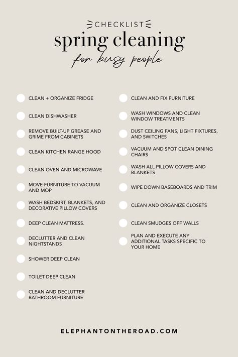 Simple Spring Cleaning Checklist For Busy People Deep Clean Mattress, Spring Begins, Cleaners Logo, Spring Organization, Clean Fridge, Kitchen Range Hood, Spring Cleaning Checklist, Shake Off, Spring Cleaning Hacks