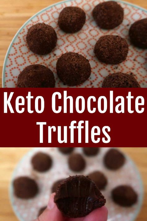 Keto Chocolate Truffles Recipe – How to make easy no bake 4 ingredient low carb and sugar free truffle balls dessert – with the video. Perfect for Christmas, Valentine’s Day or as a treat for special occasions. Sugar Free Truffles, Truffle Recipe Easy, Chocolate Truffles Recipe, Sugar Free Treats, Truffles Recipe, Postre Keto, Chocolate Truffles Recipe Easy, Sugar Free Low Carb, Easy No Bake