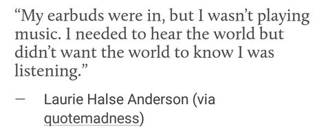 Laurie Halse Anderson. Quotes. Todd Anderson Quotes, Kai Anderson Quotes, Speak Laurie Halse Anderson Art, Laurie Halse Anderson Quotes, Speak By Laurie Halse Anderson, Words Quotes, Music, Quotes