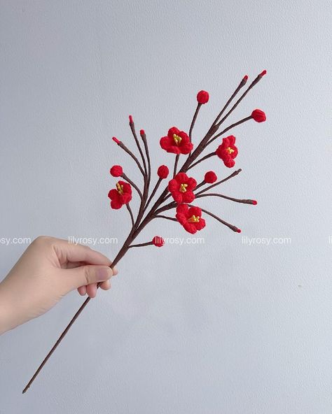 🌸🌸crochet plum blossom, free tutorial released on my YT channel, link in bio❤️ #preservedflowers #crochetbouquetflower #giftforher #weddingflowers #weddingbouquet #handmadegifts #customgifts #tuilp #sunflower #rose #homedecor #crochetpattern #giftideas #birthdaygifts #celebrationgift #crochetflowers #flowerwholesale #crochetflowerwholesale #wholesale #flowerdropshipping #dropshippingbusiness #usa #fyp #crochetflower Yt Channel, Drop Shipping Business, Crochet Flower Tutorial, Plum Blossom, Crochet Flower, Flower Tutorial, How To Preserve Flowers, Free Tutorial, Crochet Flowers