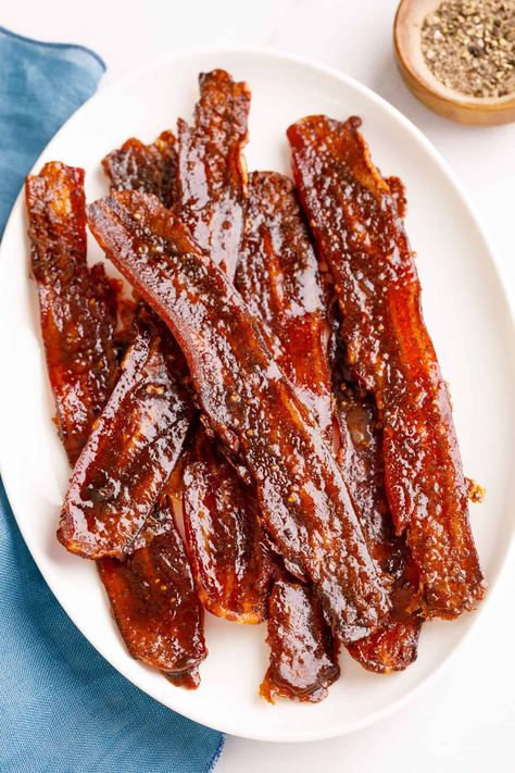 Million Dollar Bacon Million Dollar Bacon Recipe, Million Dollar Bacon, Candied Bacon Recipe, Tailgating Ideas, Brown Sugar Bacon, Pbs Food, Bacon In The Oven, Bacon Recipe, Candied Bacon