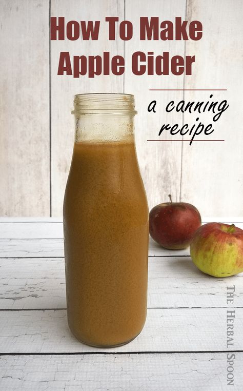 Apple Cider From Scratch, Make Apple Cider, Homemade Cider, Making Apple Cider, Canning Apples, Homestead Recipes, Apple Cider Recipe, Canning Recipe, Homemade Apple Cider