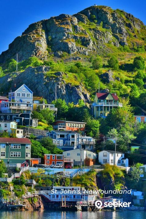 10 Hidden Gems in St. John's, Newfoundland: Perched on the edge of the continent, St. John’s is not only Newfoundland and Labrador’s capital, but its largest city. Founded in 1497, it is arguably the oldest European settlement in North America and its most easterly. Noted for its brightly painted rowhouses, foggy weather, and a culture best described as the-most-Irish-place-outside-of-Ireland, St. John’s is a scenic place unlike any other city in Canada. #canada #newfoundland #stjohns #travel #r St Johns Newfoundland, Canada Honeymoon, Canada Newfoundland, Memorial University Of Newfoundland, Newfoundland Travel, Canada Vacation, Foggy Weather, Canada Holiday, Ocean Science