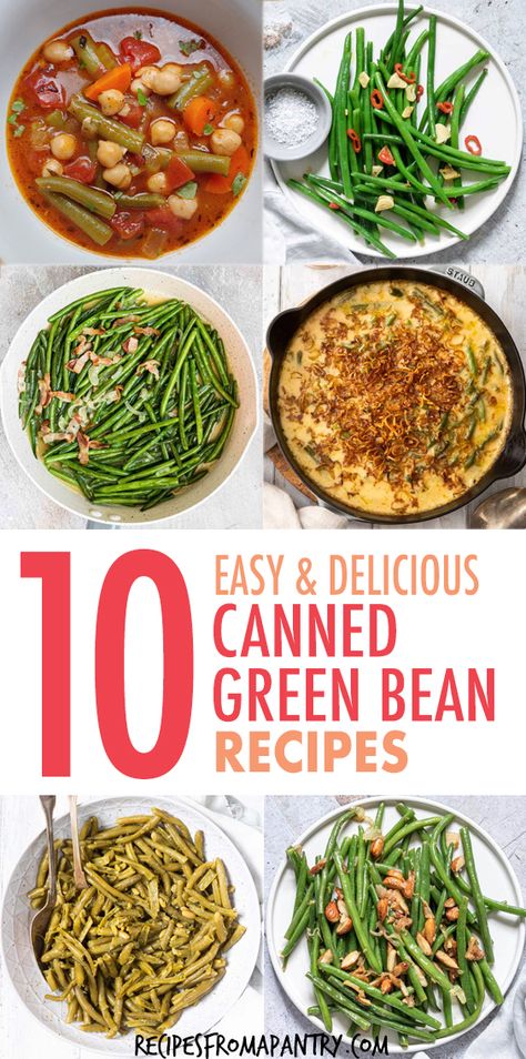 Dressed Up Canned Green Beans, Green Bean Recipes Using Canned Beans, How To Dress Up Canned Green Beans, How To Make Canned Green Beans Taste Better, Canned Green Bean Recipes Healthy, How To Spice Up Canned Green Beans, Canned Green Bean Recipes Casseroles, Canning Green Bean Recipes, Canned French Style Green Bean Recipes