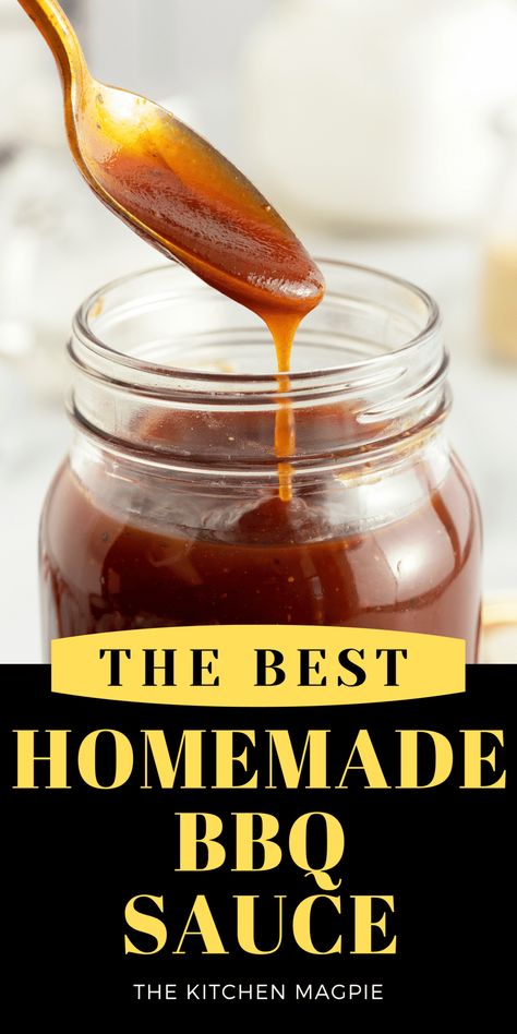 Homemade Bbq Sauce Easy, Home Made Bbq Sauce, Homemade Barbeque Sauce, Barbeque Sauce Recipe, Easy Bbq Sauce, Bbq Sauce Homemade Easy, Make Bbq Sauce, Best Barbecue Sauce, Homemade Bbq Sauce Recipe