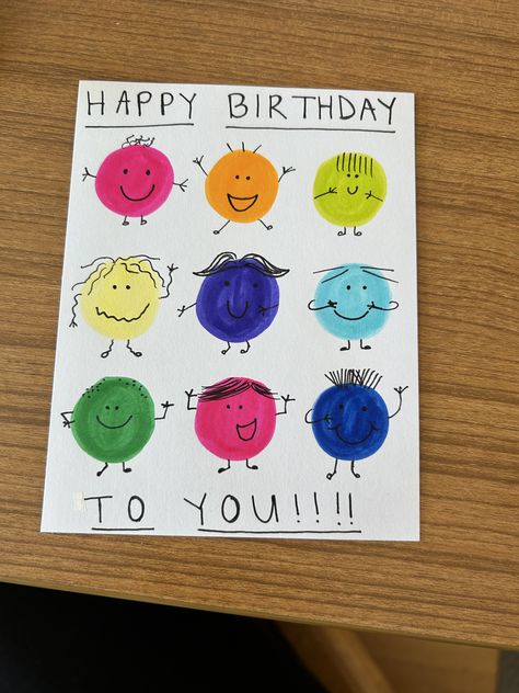 School Birthday Card Ideas, Birthday Card Ideas For Students, Birthday Card For Classmate, Birthday Cards For Students, Birthday Card For Teacher From Students, Diy Friendship Cards For Kids, Teacher Birthday Card, Best Friend Thoughts, Birthday Card Drawing