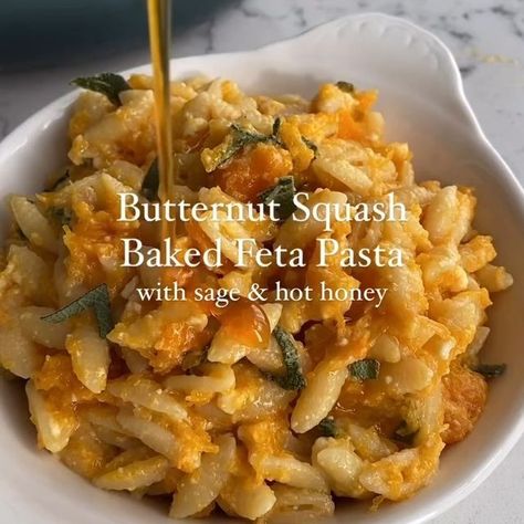 Butternut Squash Baked Feta Pasta, Butternut Squash Feta Pasta, Squash Feta Pasta, Butternut Squash Baked, Butternut Squash Feta, Vibrant Lifestyle, Baked Feta Pasta, Baked Feta, Baked Squash