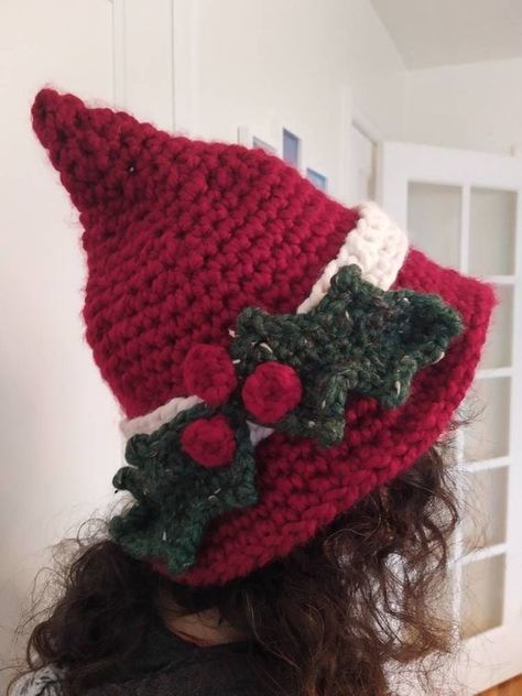 #ChristmasCrochet #CrochetOrnaments #HolidayCrochet #CrochetPatterns #DIYChristmas #CrochetDecor #WinterCrochet #CrochetGifts #ChristmasPatterns #HolidayDecor Yule Crochet Patterns, Crochet Christmas Clothes, Yule Crochet, Christmas Crochet Hat, Crochet Scarf Hat, Crochet Santa Hat Pattern, Crochet Practice, Crochet Christmas Hat, Crochet Booth