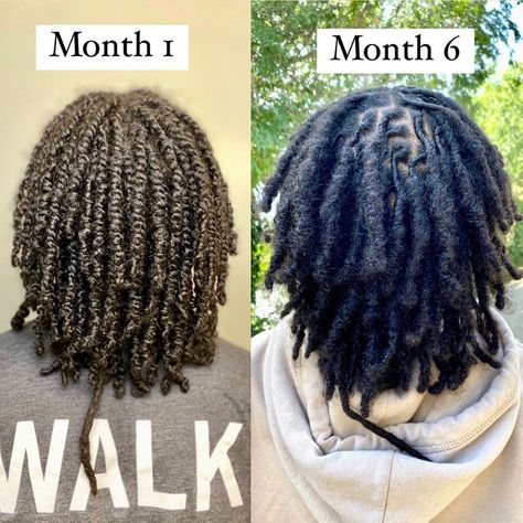 Kristen on Instagram: “Month 1 vs. Month 6 Still very much in awe at the changes my hair has made over the past 6 months. Subtle but so major. I can only…” Loc Styles, Change Me, My Hair, Locs, 6 Months, Dreadlocks, I Can, The Past, Hairstyles