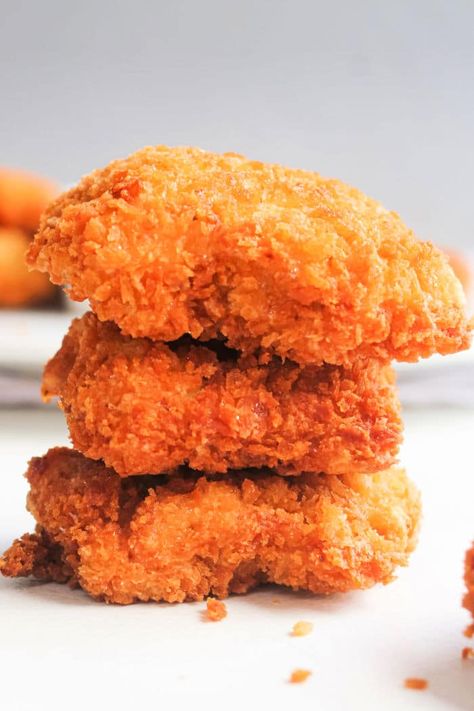 Homemade Chicken Nuggets with Ground Chicken Ground Chicken Nuggets Air Fryer, Chicken Nuggets With Ground Chicken, Chicken Nuggets In Air Fryer, Baked Nuggets, Nuggets In Air Fryer, Braised Chicken Breast, Baked Chicken Nuggets, Homemade Chicken Nuggets, Chicken Nugget Recipes