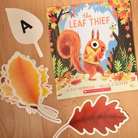 Leaf Thief Activity, The Leaf Thief Activities Preschool, The Leaf Thief Activities, The Leaf Thief, Leaf Lesson Plans, Leaf Lessons, Parent Room, Leaf Pile, Fall Classroom Ideas