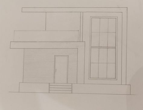 Simple 2D house drawing House Drawing Ideas Easy, Simple Dream House Drawing, Dream House Architecture Drawing, Dream House Sketch Easy, 2d House Drawing, Easy Architecture Drawing, House Drawing Sketches Simple, Simple House Design Drawing, House Sketch Simple