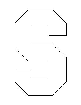 Letter S Pattern Marquee Letter Template Free, S Drawing Letter, Letter S Drawing, Stencil Patterns Letters, Universe Letter, Letters Stencils, Lettering S, Doodle Template, Free Printable Letter Stencils