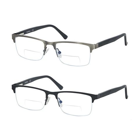 Half Frame Bifocal Reading Glasses for Men Fashion Blue Light Blocking Computer Reader Ultralight Designer Rimless Eyewear Reading Glasses Men, Digital Eye Strain, Bifocal Glasses, Bifocal Reading Glasses, Glasses For Men, Mens Glasses, Eye Glasses, Reading Glasses, Gifts For Men