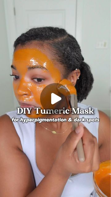 Brittany Rose on Instagram: "I definitely think this is a super affordable option if you’re looking to get rid of hyperpigmentation/dark marks. Turmeric has been scientifically shown to be effective at reducing melanin production, which helps to fade those areas.

Using this 1-3 times a week consistently will definitely allow you to see a difference!!!

#diy #diyskincare #hyperpigmentation #skincare #skincaretips" Turmeric Face Mask Recipe, Tumeric Mask Recipes, Tumeric For Skin, How To Get Rid Of Hyperpigmentation, Hyperpigmentation How To Get Rid Of, Turmeric And Honey Face Mask, Dark Marks On Face, Brittany Rose, Face Hyperpigmentation