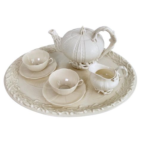 Victorian Tea Sets, Tea Sets Modern, Belleek China, Belleek Pottery, French Tea, Dragon Tea, Paris Porcelain, Porcelain Tea Set, Porcelain Teapot