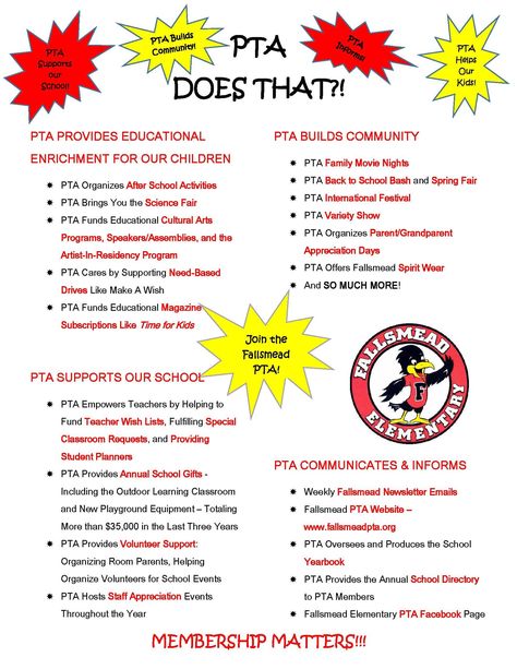 Pta Information Board, Pta Membership Drive, Parent Council, Pto Membership, Pto Events, Pta Organization, Pta Programs, Elementary School Fundraisers, Pta Bulletin Boards