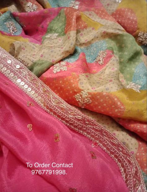 Multi Colour Suit Design, Multi Colour Dupatta Suits, Multi Colour Dupatta, Anita Dongre Lehenga, Embroidery Kurta, Pink Dupatta, Anita Dongre, Pink Suit, Indian Suits