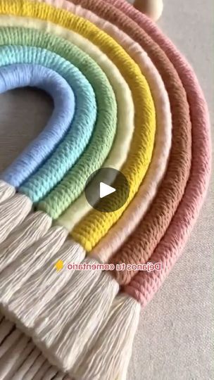 20K views · 236 reactions | Arcoiris en macramé #ideasenmacrame #arcoiris🌈 #macrametutorial #macramelove #macrame #manualidadesencasa | Eternelhomedecor | swimrabbit · One Two Three (Instrumental) Macrame Rainbow Diy, Arco Iris Macrame, Rainbow Diy, One Two Three, Macrame Tutorial, First Second, Macrame, Rainbow, Crochet