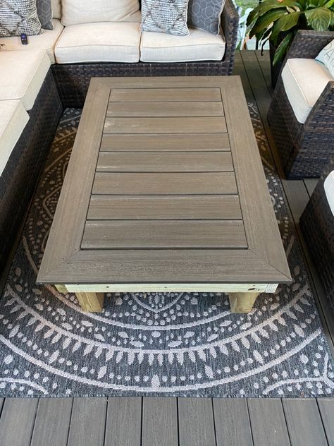 Trex Patio, Trex Furniture, Recycled Decking, Trek Deck, Sunken Fire Pits, Patio Remodel, Deck Table, Diy Storage Bench, Porch Remodel