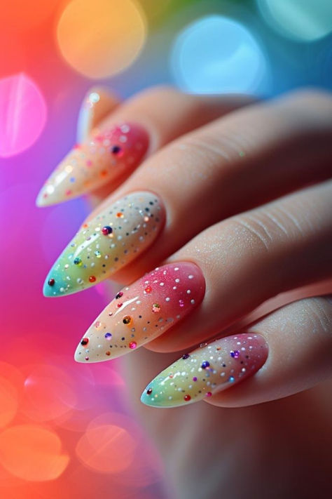 Spring Rain Reflections Nail Design Ideas For March March Nail Art, March Nail, Wet Pavement, Rainbow Nails Design, Dark And Stormy, Spring Showers, Art Design Ideas, Nail Polish Art, Pretty Nail Designs